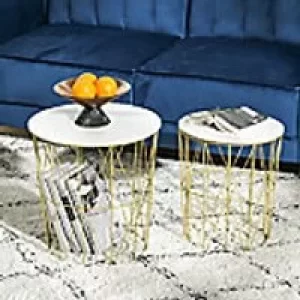 Homcom Round Nesting Side Tables 2 Pieces