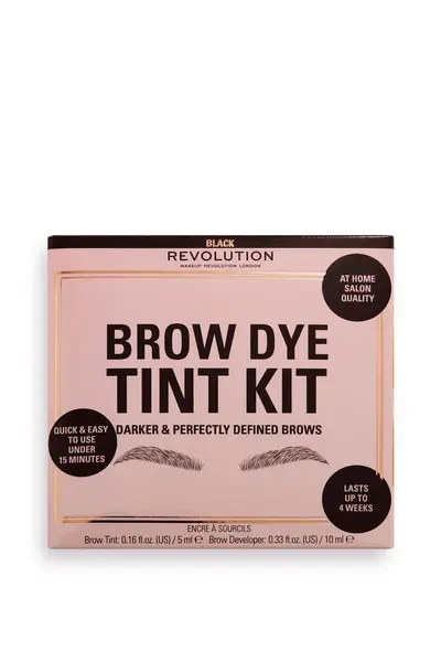 Makeup Revolution Brow Dye Tint Kit Black