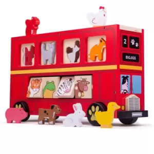 Bigjigs Red Bus Sorter