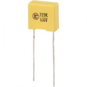 MKS thin film capacitor Radial lead 0.022 uF 630 Vdc 5 10 mm L x W x H 13 x 6 x 12mm