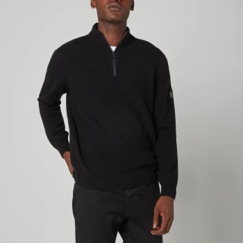 Barbour International Mens Transmission Half Zip Jumper - Black - M