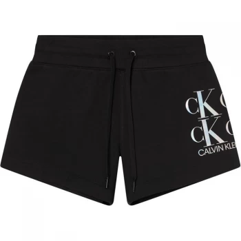 Calvin Klein Jeans Calvin Klein Jeans Shine Logo Shorts - BEH CK BLACK