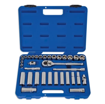 Laser Tools 3496 Socket Set - 3/8"D 34pc Chrome Vanadium