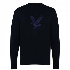 Lyle and Scott Embroidery Eagle Sweatshirt - Dark Navy Z271