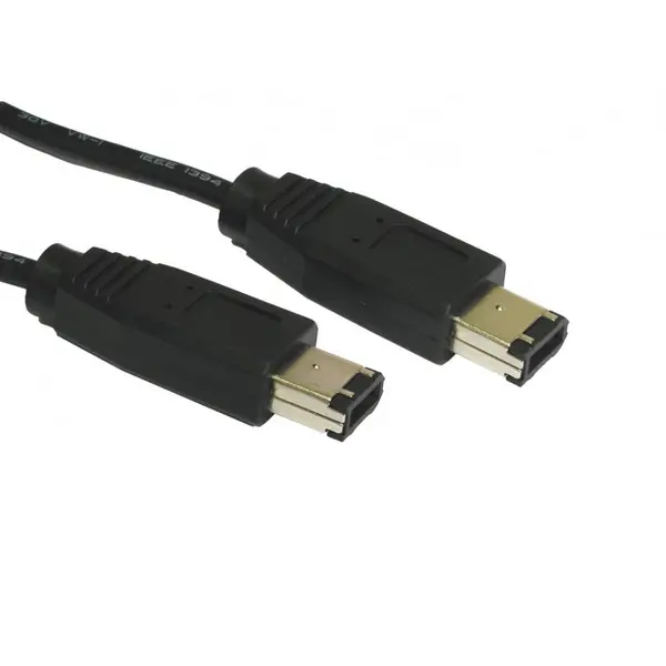 Cables Direct 2m 6-pin Male to 6-pin Male Firewire Cable