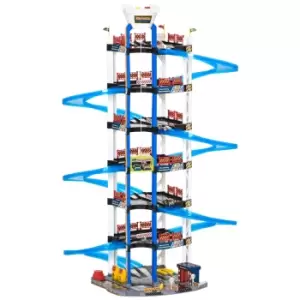 Jouet 7-level Garage Toy Parking Lot Dual Race Tracks with Electric Elevator