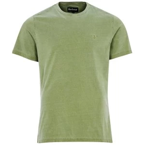 Barbour Mens Garment Dyed Tee Lt Moss Medium