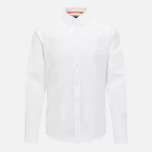 BOSS Orange Mens Mabsoot_2 Shirt - White - XXXL