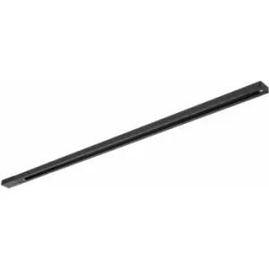 2m Commercial Lighting Display Track - Live & Dead Ends - Black - Single Circuit