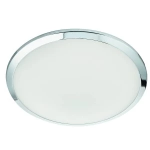 LED Bathroom Ceiling Flush Light Chrome IP44