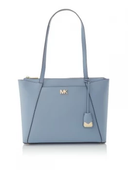 Michael Kors Maddie medium top zip tote bag Light Blue