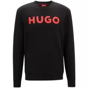 Hugo Dem Logo Crew Sweatshirt - Black