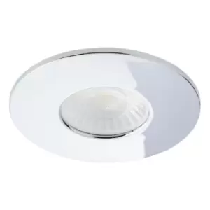 Spa Rhom LED Fire Rated Downlight 8W Dimmable IP65 Tri-Colour CCT Chrome