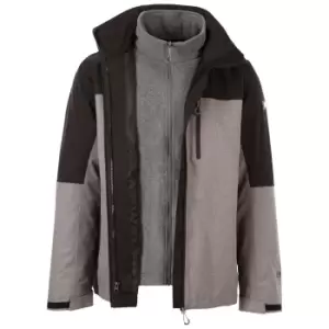 Trespass Mens Austerywick 3 in 1 Waterproof Jacket (L) (Grey Marl)