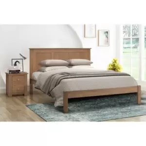 Flintshire Conway 5ft King Solid Oak Bed Frame Smoked Oak