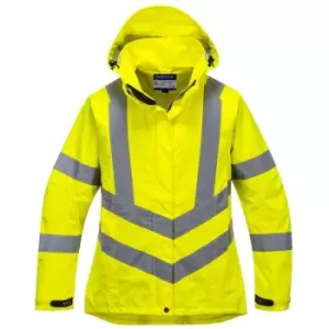 Oxford Weave 300D Ladies Class 3 Hi Vis Jacket Yellow XS