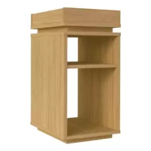 Seconique Naples Storage Side Table - Oak Effect