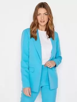 Long Tall Sally Turquoise Hazel Blazer, Blue, Size 10, Women