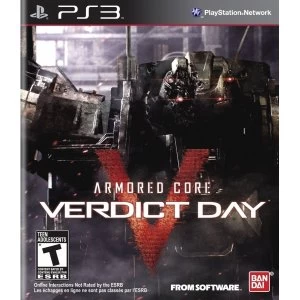 Armored Core Verdict Day PS3 Game