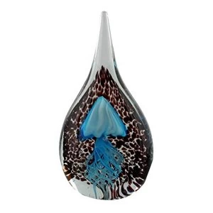 Objets d'art Glass Figurine - Teardrop Jelly Fish