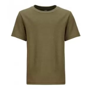 Next Level Childrens/Kids Short-Sleeved T-Shirt (6-7 Years) (Military Green)