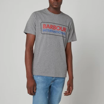 Barbour International Mens Event Logo T-Shirt - Grey - L