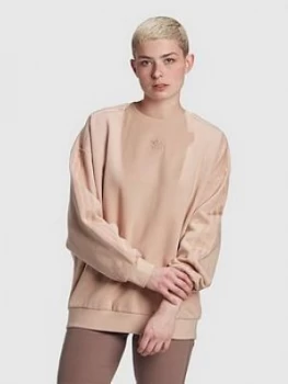 Adidas Originals New Neutral Oversized Crew - Nude