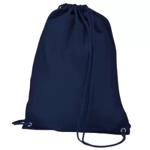 Quadra Gymsac Shoulder Carry Bag - 7 Litres (One Size) (French Navy)