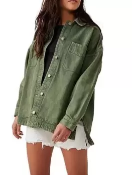 Free People Madison City Twill Jacket - Adventurer