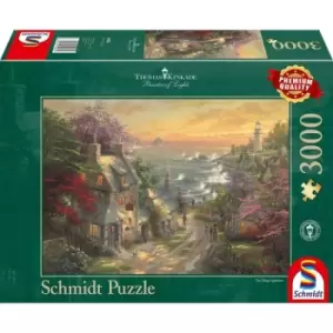 Thomas Kinkade: The Village Lighthouse Jigsaw Puzzle - 3000 Pieces