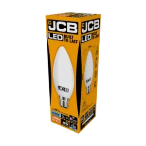 JCB LED Candle 470lm Opal 6w B22 6500k