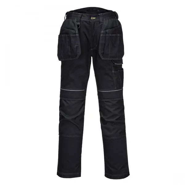 Portwest PW3 Mens Holster Work Trousers T602BKS33 Colour: Black