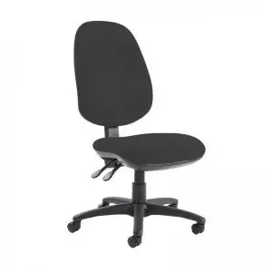 Jota extra high back operator chair with no arms - Havana Black