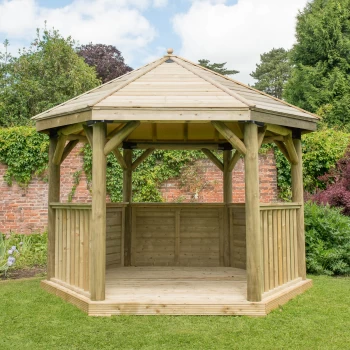 Forest (Installation Included) Timber Roof Gazebo - 3.6m