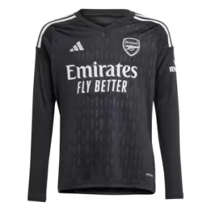 adidas Arsenal Goalkeeper Shirt 2023 2024 Juniors - Black