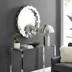 Venus Multi Faceted Medium Round Wall Mirror