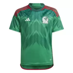 adidas Mexico Home Shirt 2022 2023 Juniors - Green