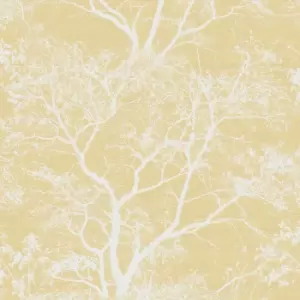 Holden Decor Whispering Trees Yellow Wallpaper