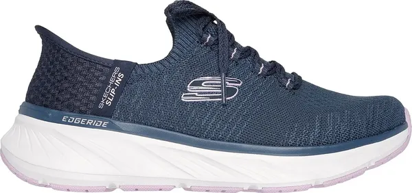 Skechers Womens Slip Ins Edgeride Impression Trainers Shoes - UK 8 Blue female PS4232NVL8