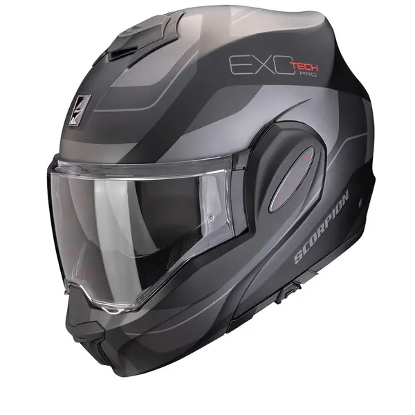 Scorpion Exo-Tech Evo Pro Commuta Matt Black-Silver Modular Helmet 2XL