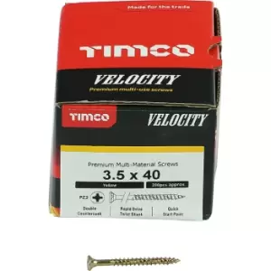 Timco Multi Purpose Countersunk Velocity Screw - 3.5 x 40 (200 pack)