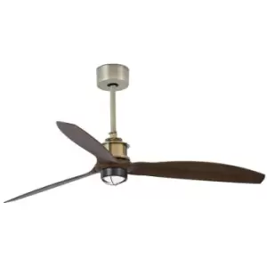 Faro JUST - LED Old Gold, Wood Ceiling Fan with DC Motor, 3000K