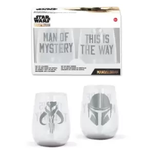 Star Wars The Mandalorian Crystal Glasses 2-Packs Case (6)