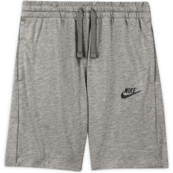 Nike Sportswear Big Kids (Boys') Jersey Shorts - Grey/Black