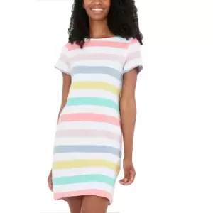 Joules Womens Riviera Round Neck Short Sleeve Jersey Dress UK 14- Bust 39.5', (100cm)