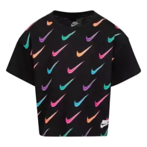 Nike With It Short Sleeve T Shirt Infant Girls - Black