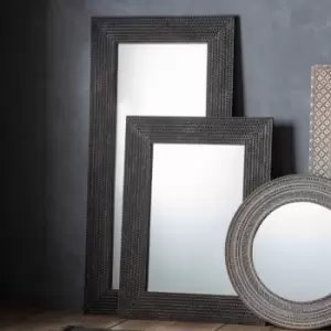 Gallery Interiors Akola Black Wall Mirror / Large