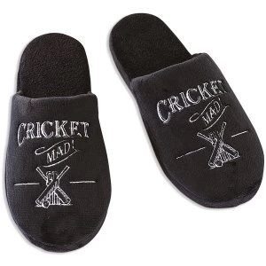 Ultimate Gift for Man Slippers Large UK Size 11-12 Cricket