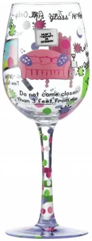 Lolita Mummys Time Out Wine Glass.