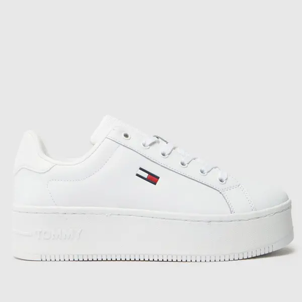 Tommy Jeans platform trainers in white